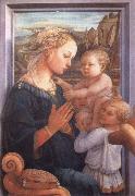 Filippino Lippi Madonna with the Child and Two Angels oil painting